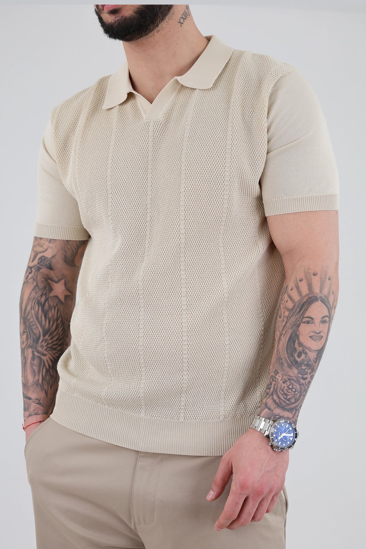 Maice collar knitted
