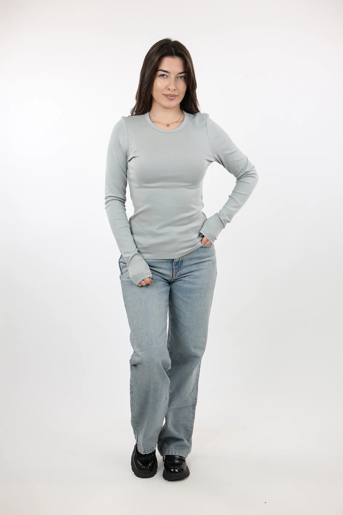 Bluze basic slim fit