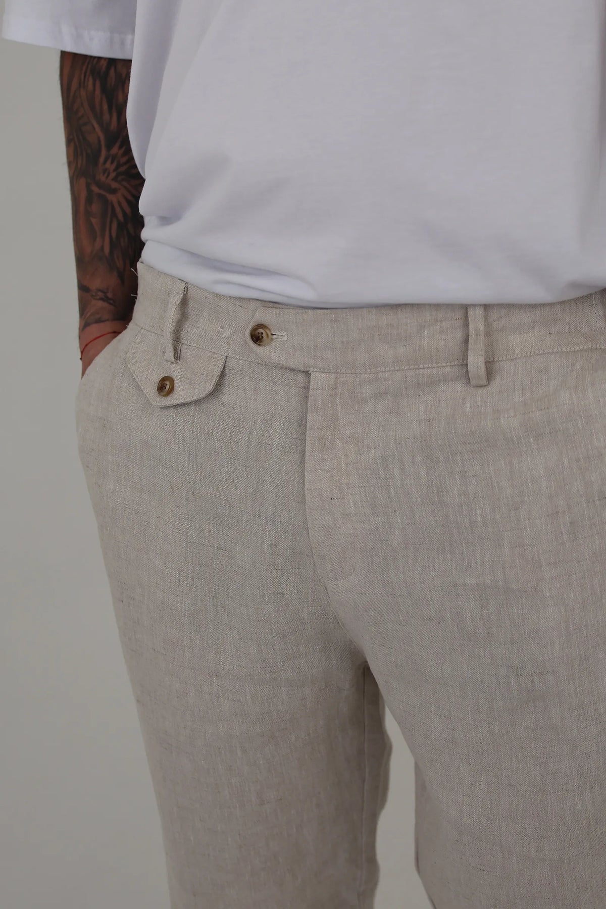 Pantallona linen chinos
