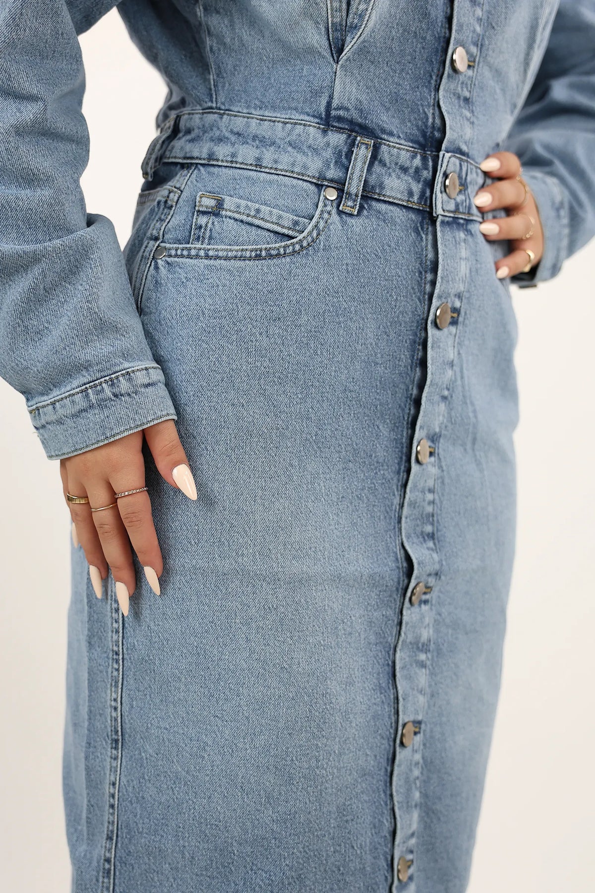 Fustan denim aura