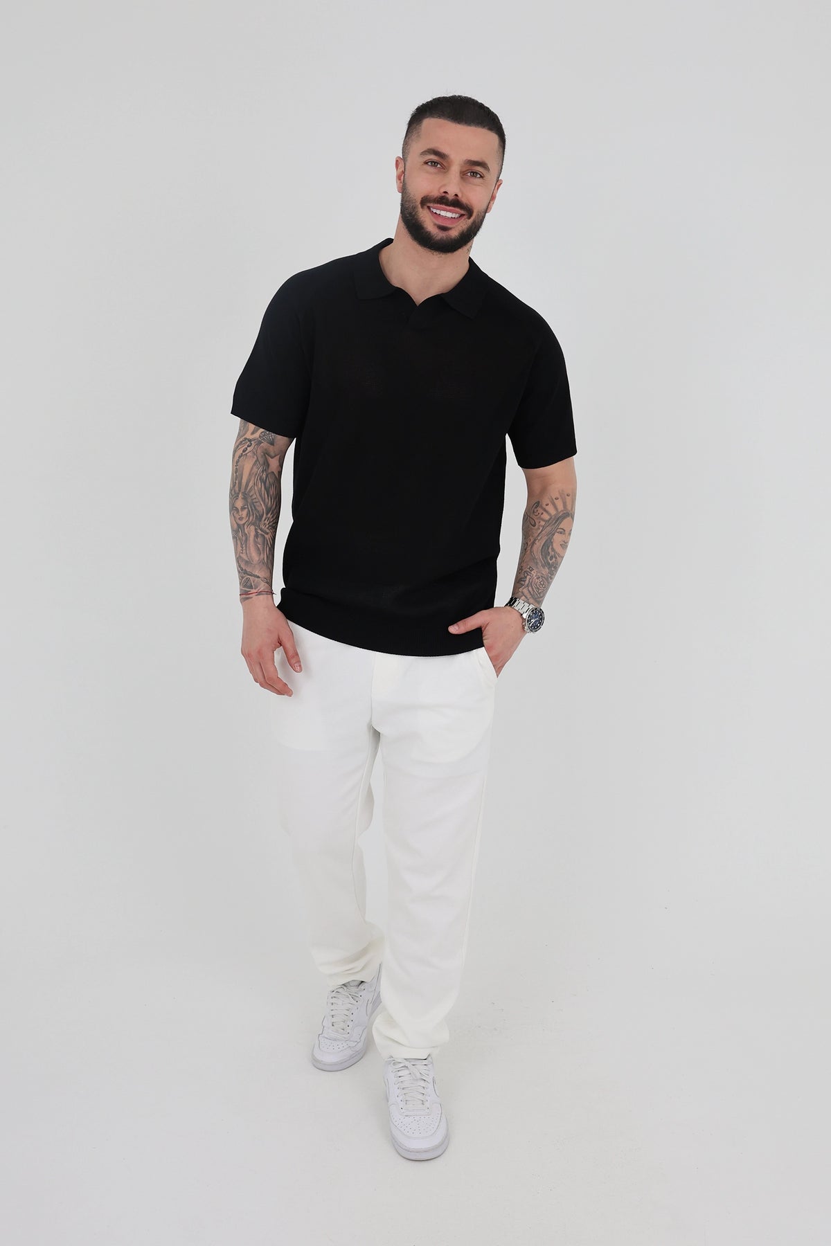 Maice open collar