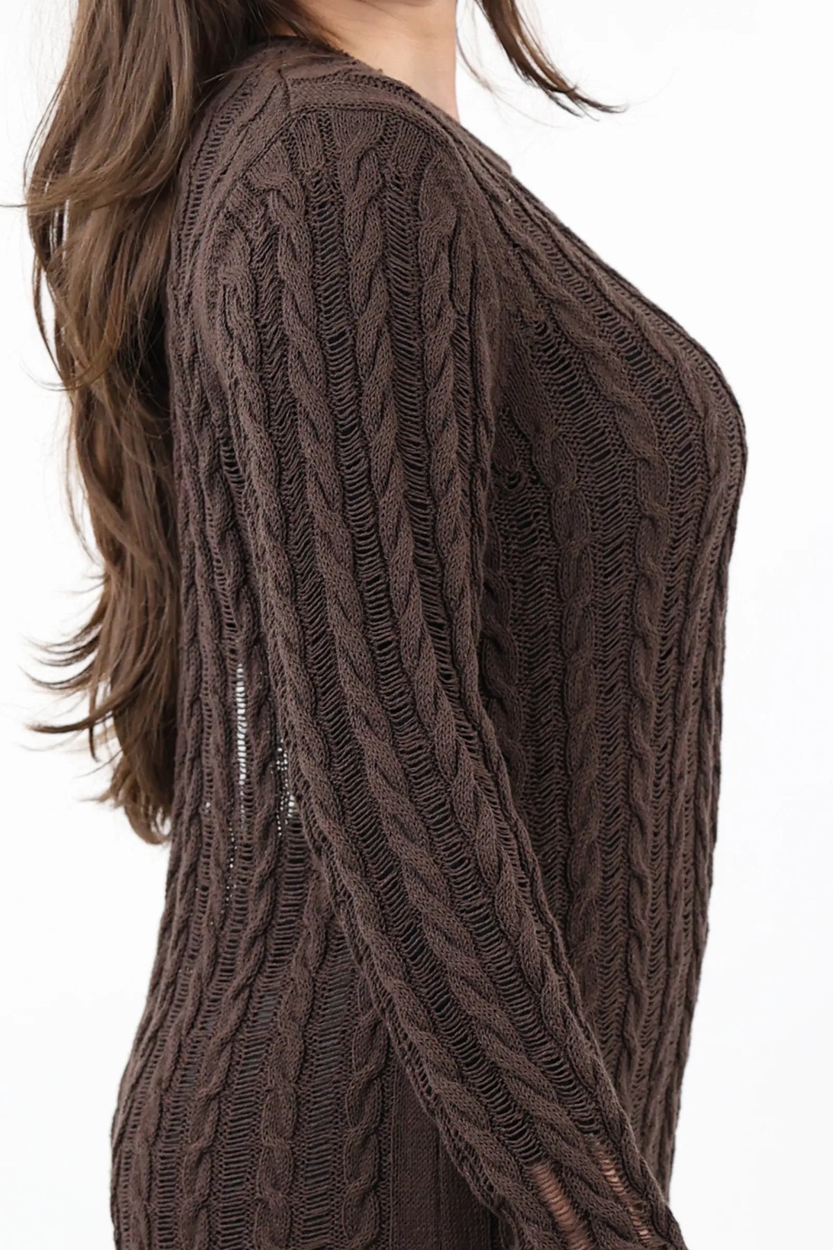 Fustan cable knit