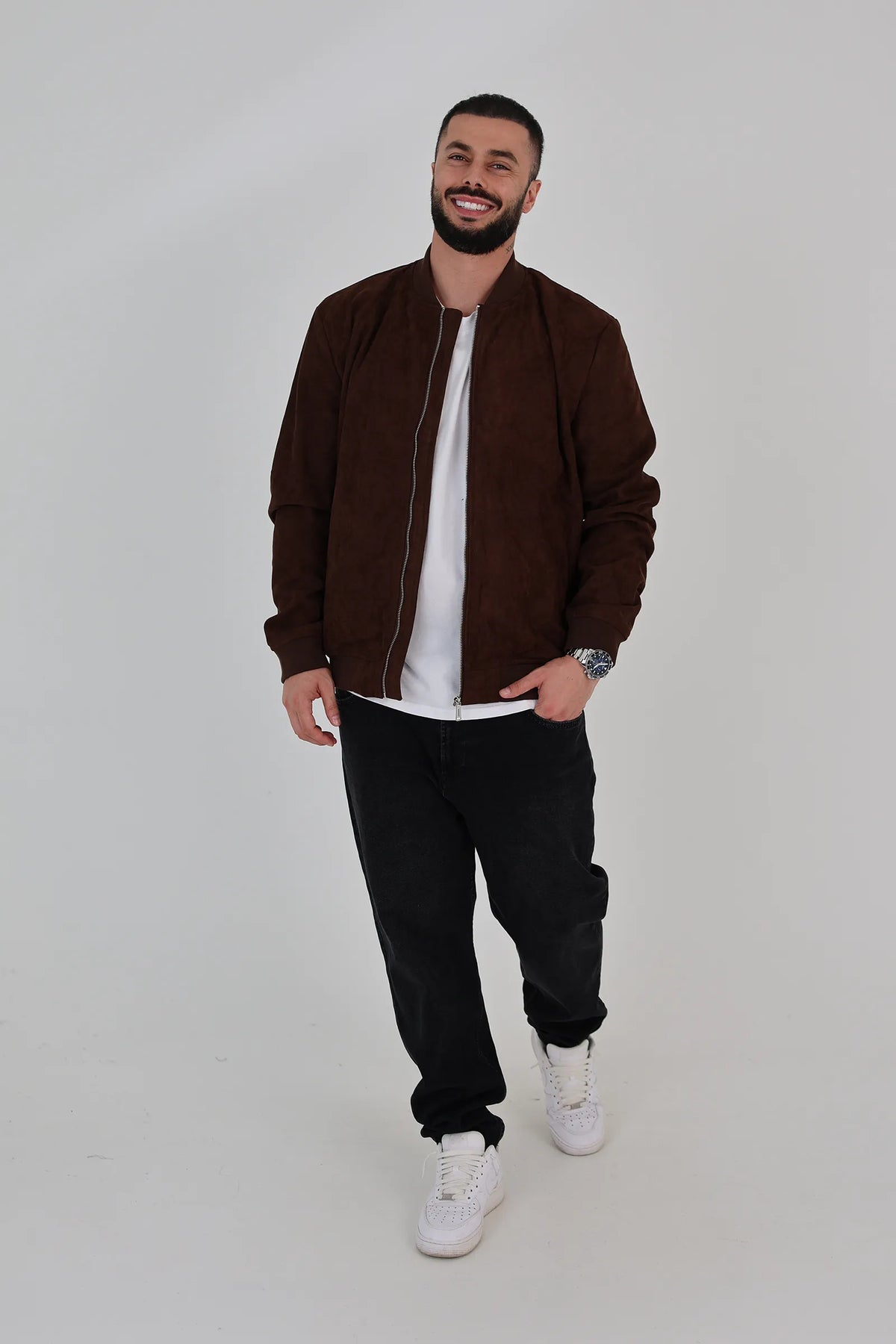Jakne suede bomber