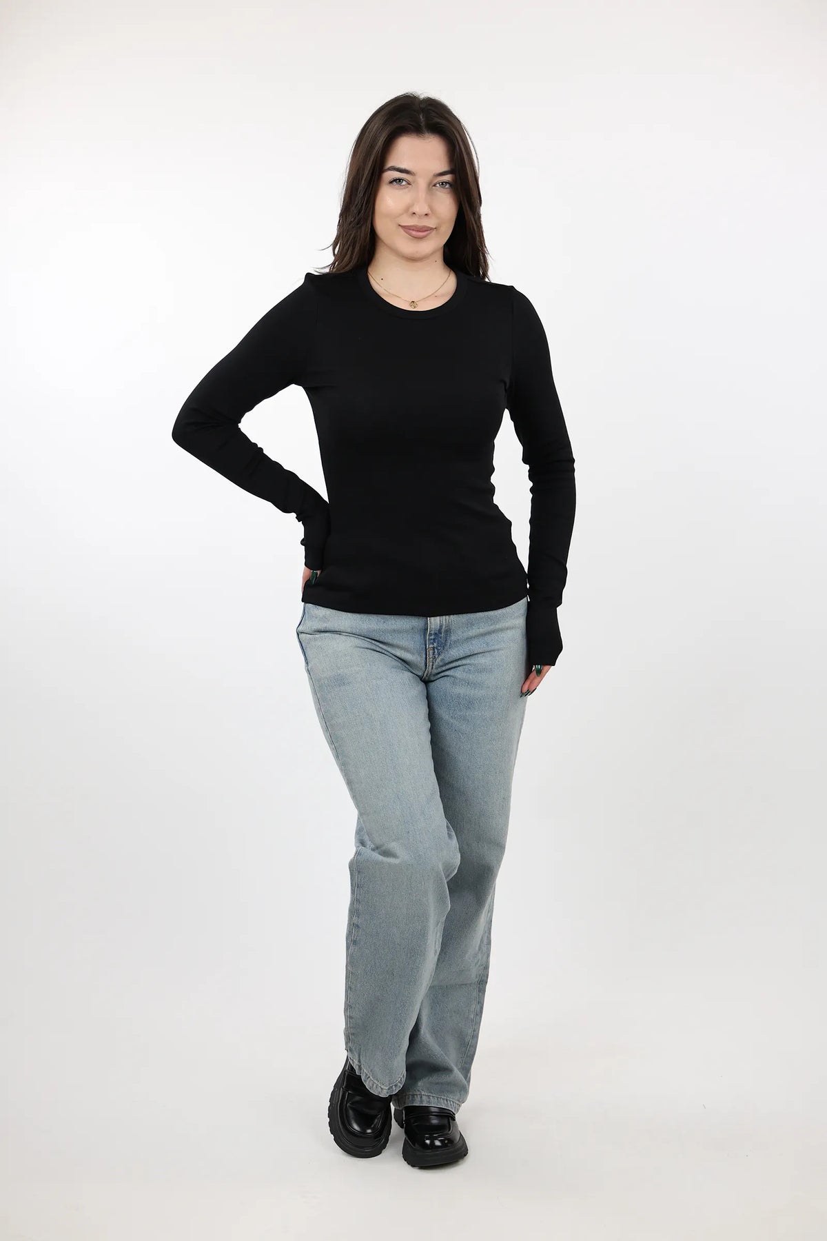 Bluze basic slim fit