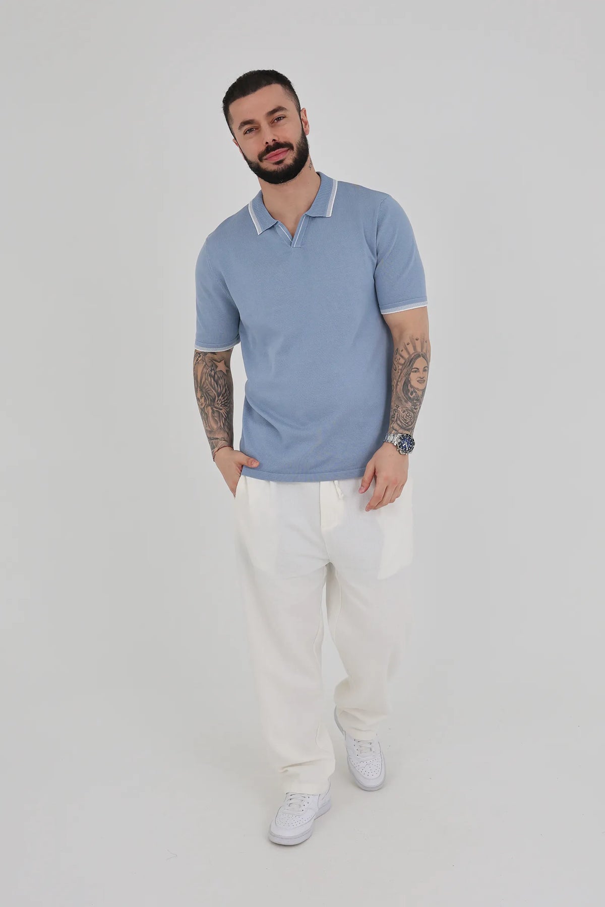 Maice tipped collar