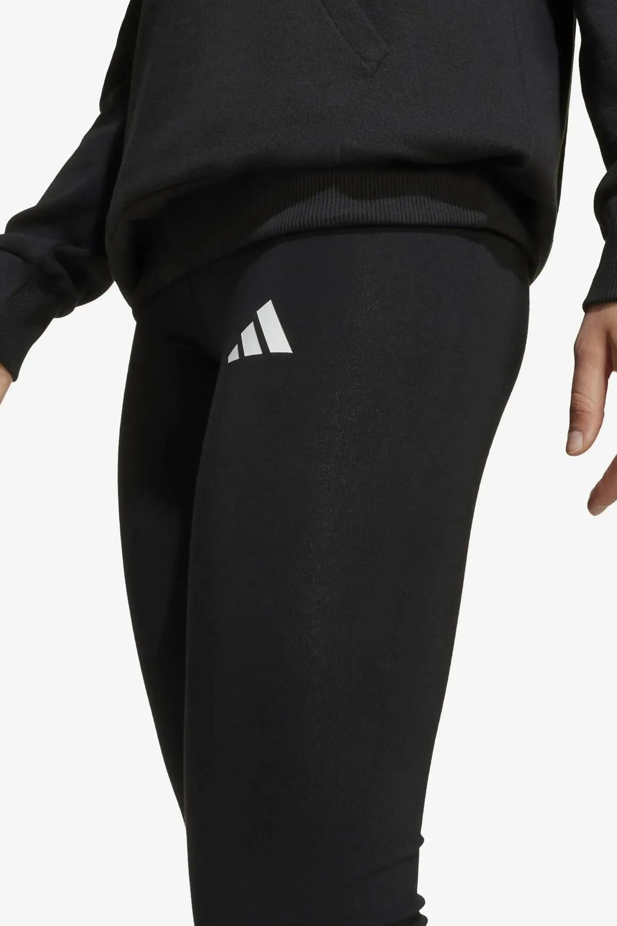 SET adidas Hooded Tracksuit Pure Black Junior