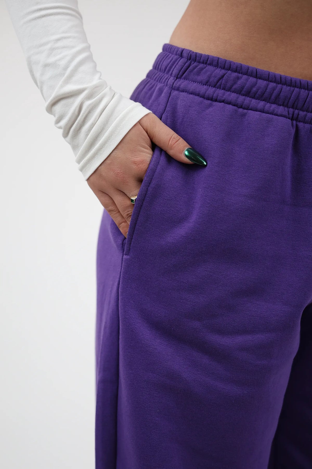 Trenerka elastic waist fleece
