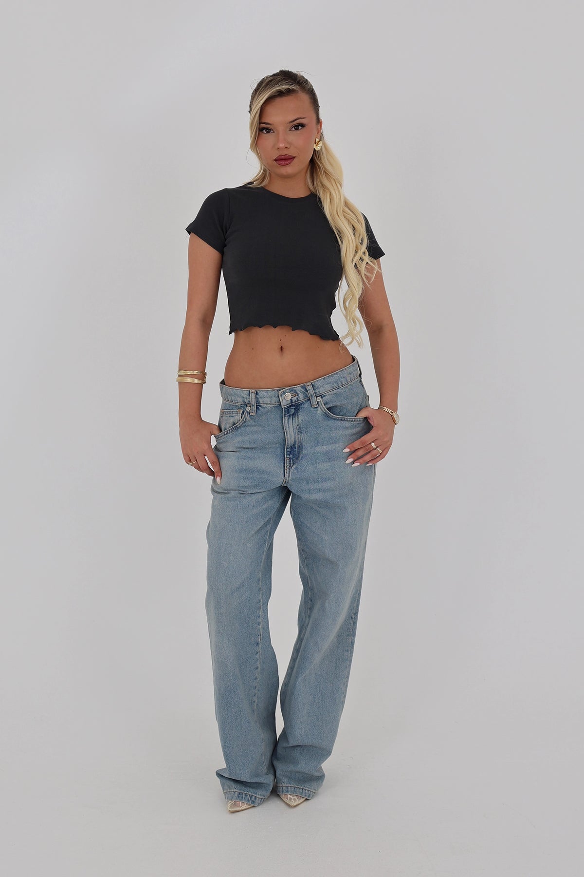 Maice ribbed crop top