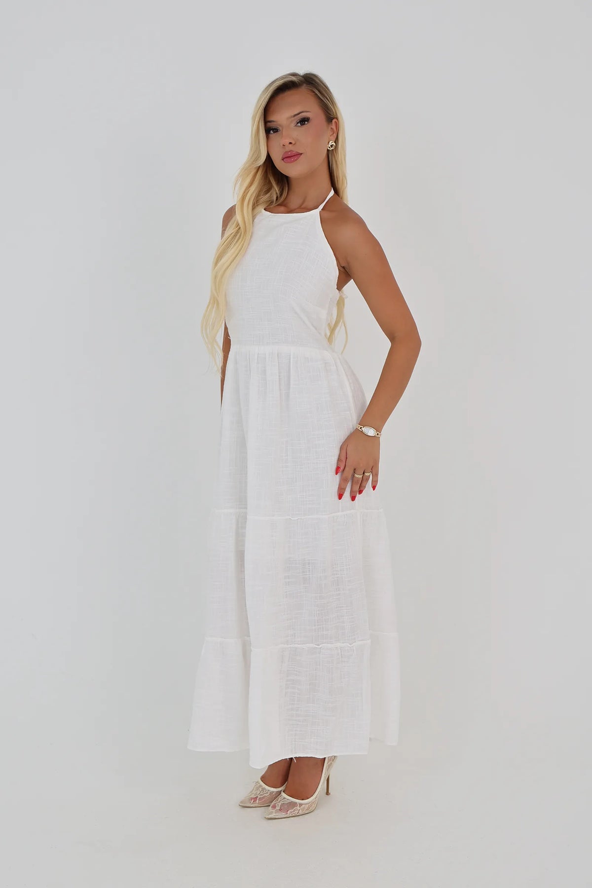 Fustan open back sundress
