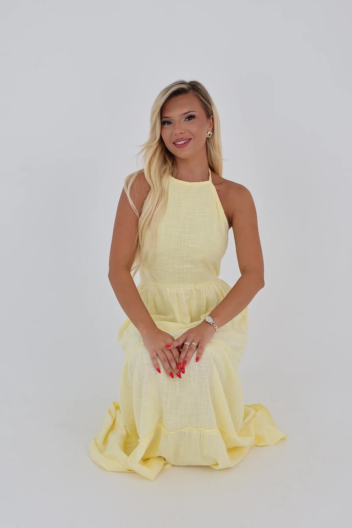 Fustan open back sundress