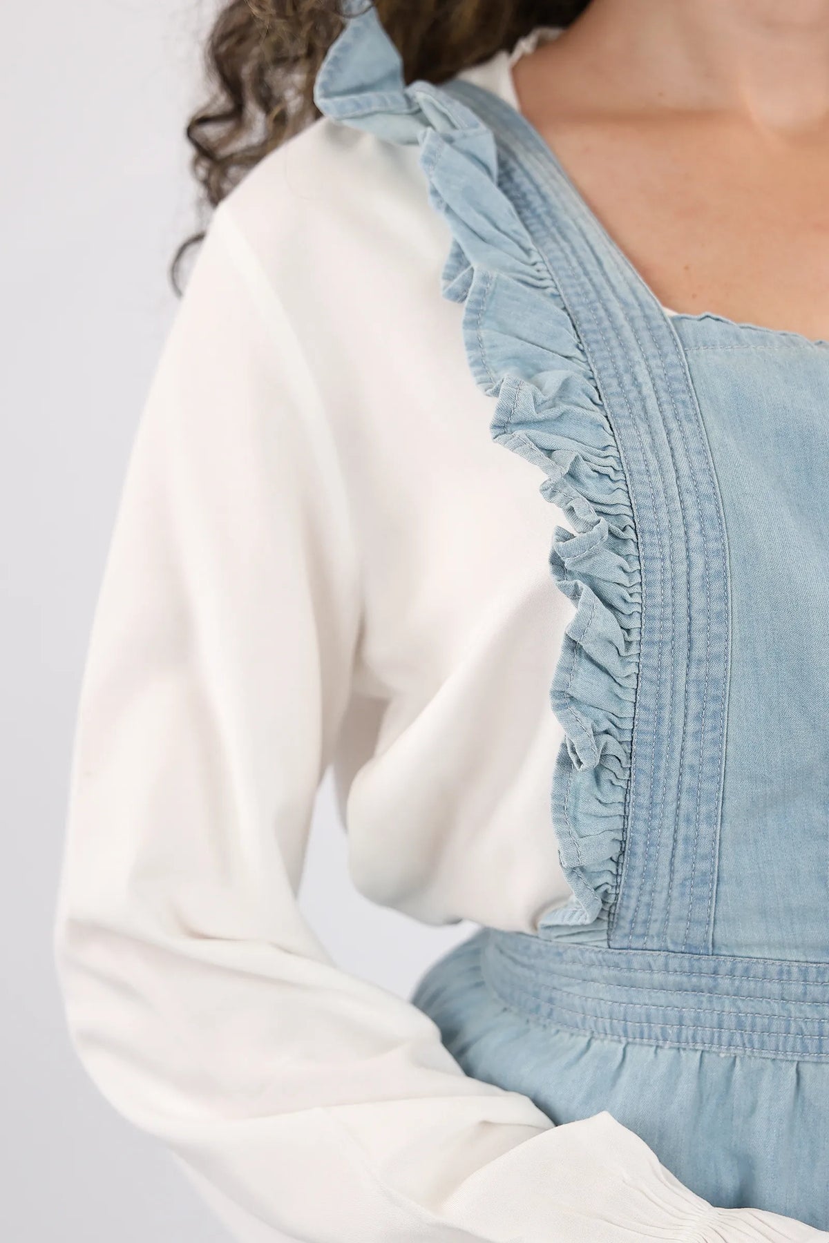 Fustan maxi jeans