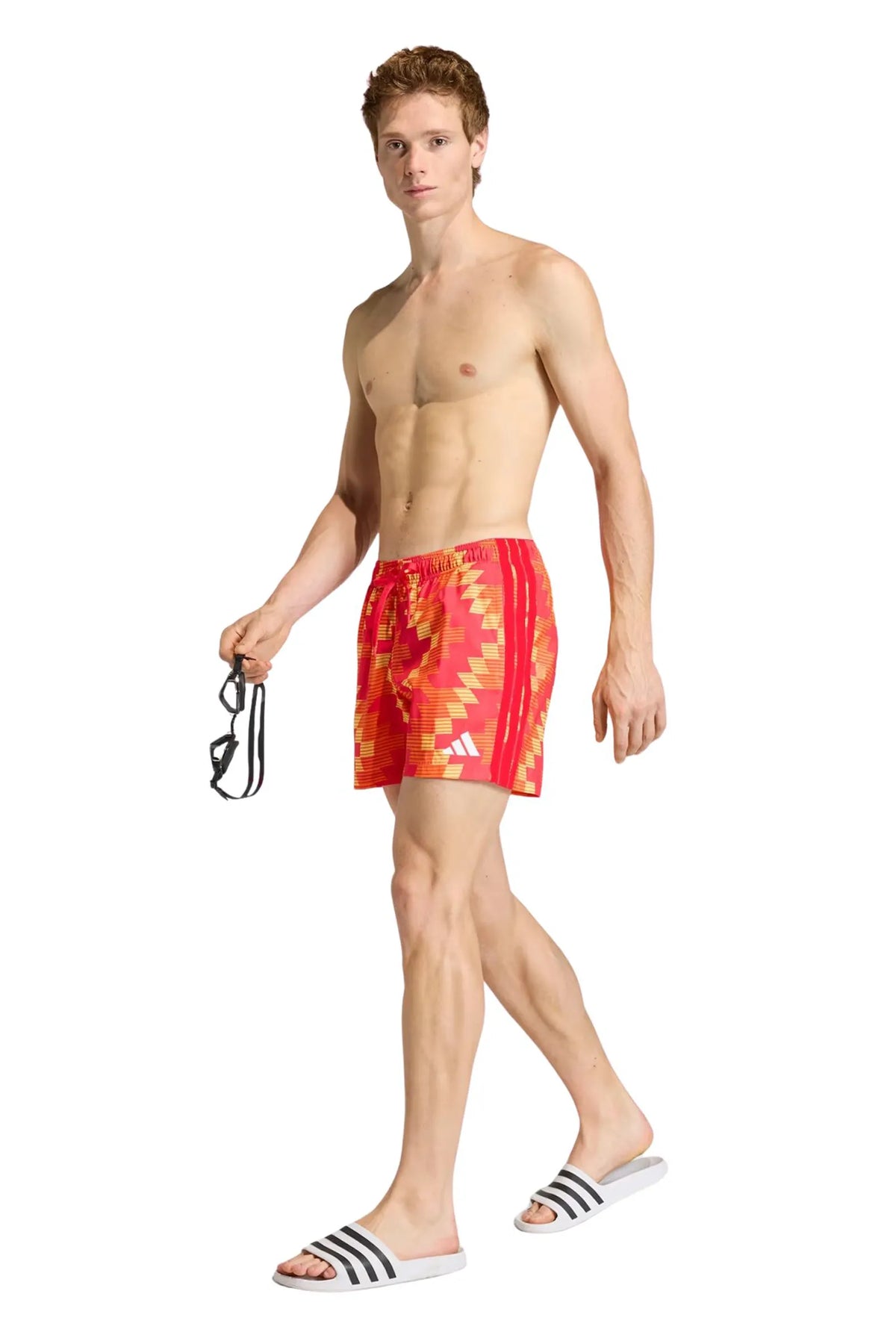 Shorce adidas soccer-inspired graphic swim JY9164.