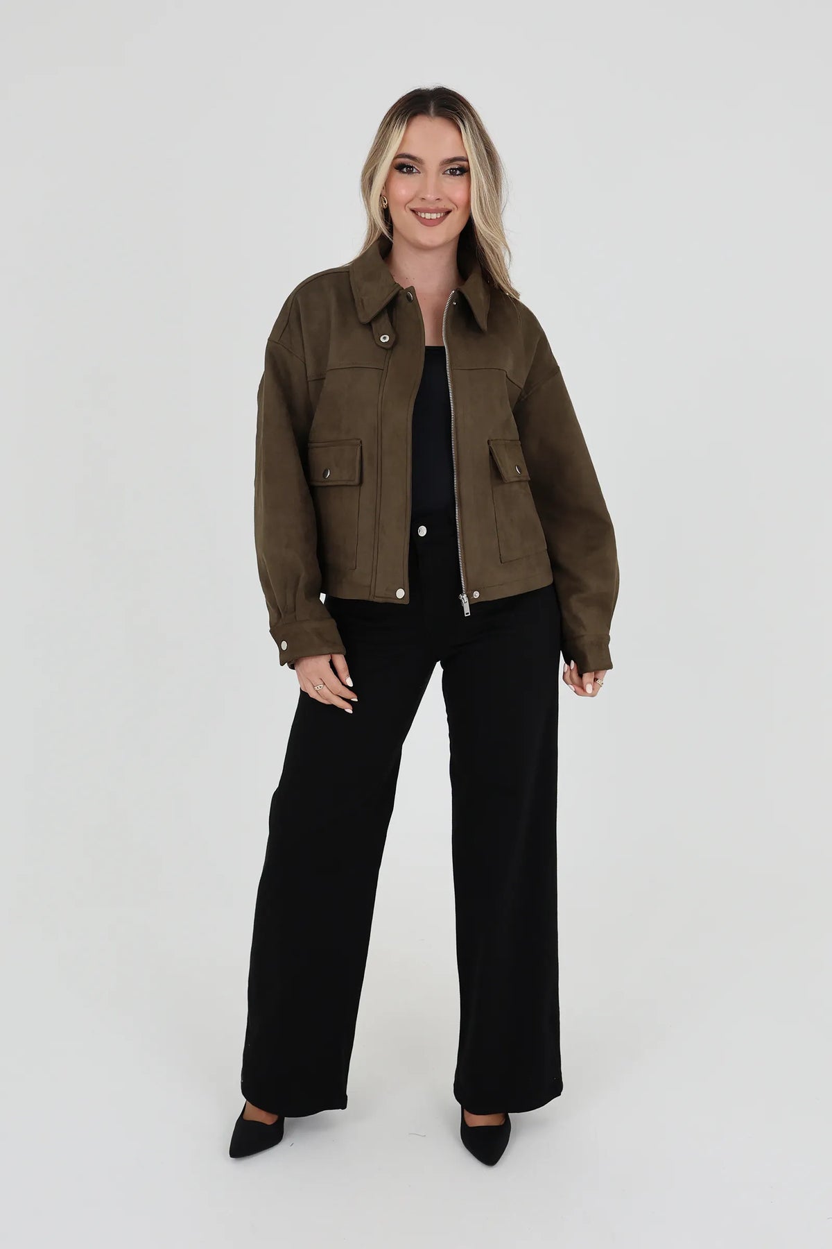 Jakne suede effect