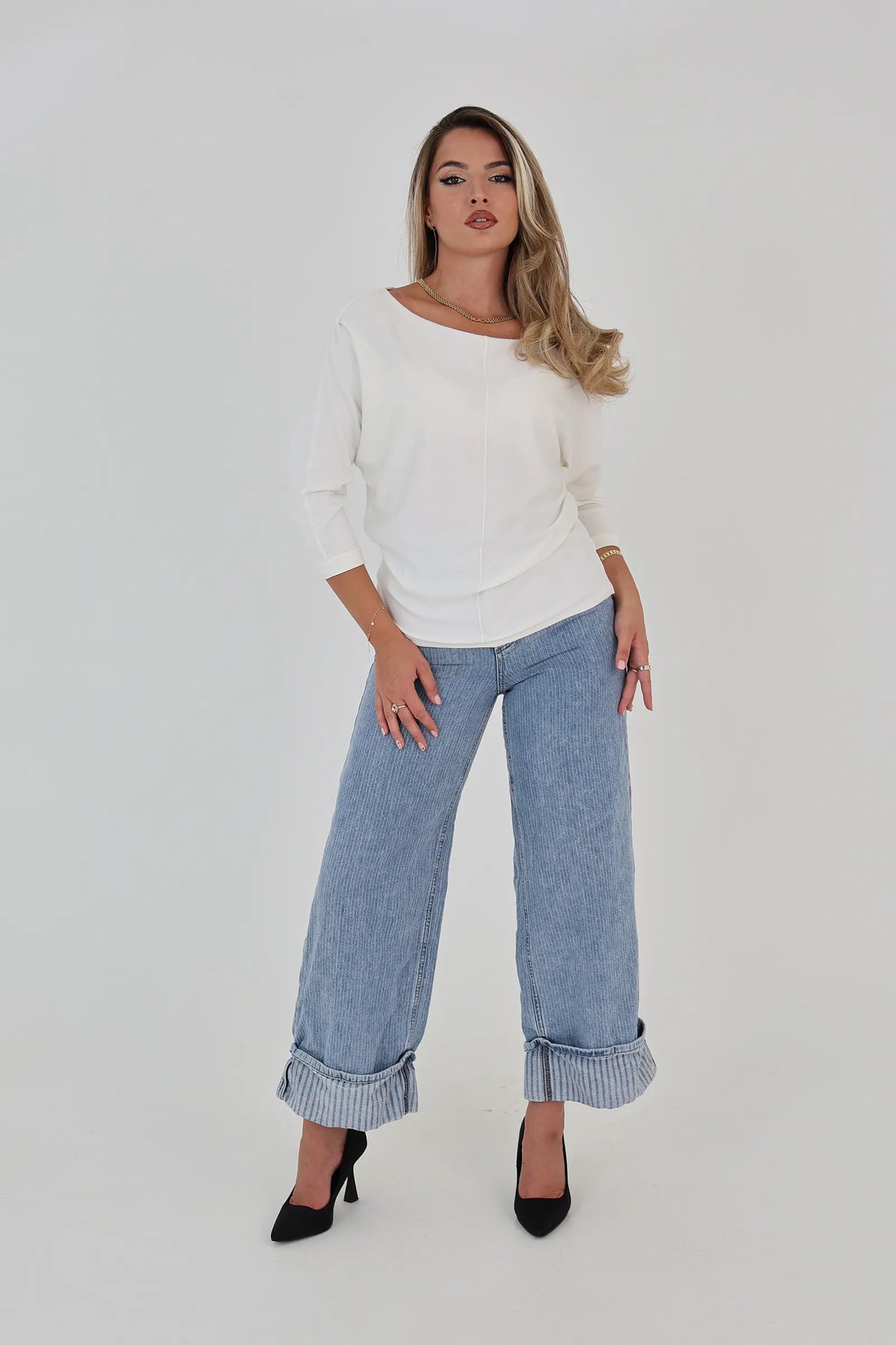 Farmerka wide-leg cropped