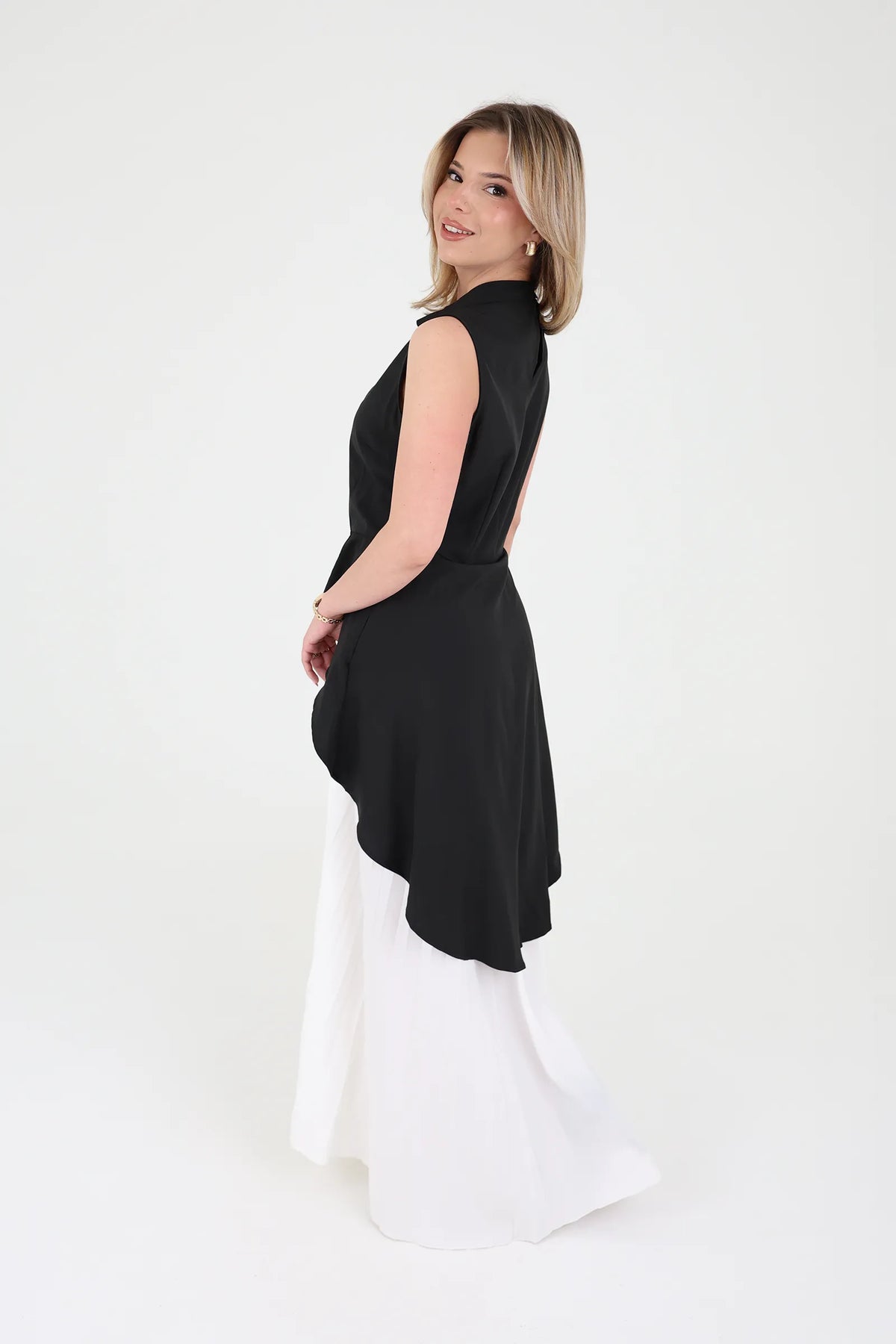 Fustan top&pleated