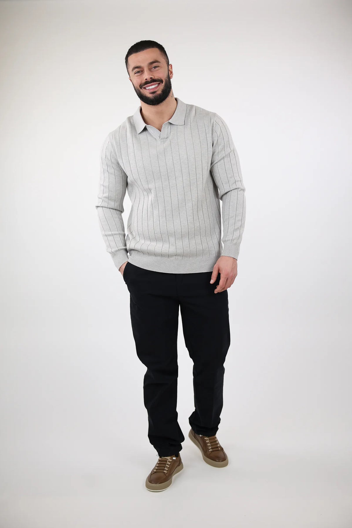 Xhemper textured polo shirt