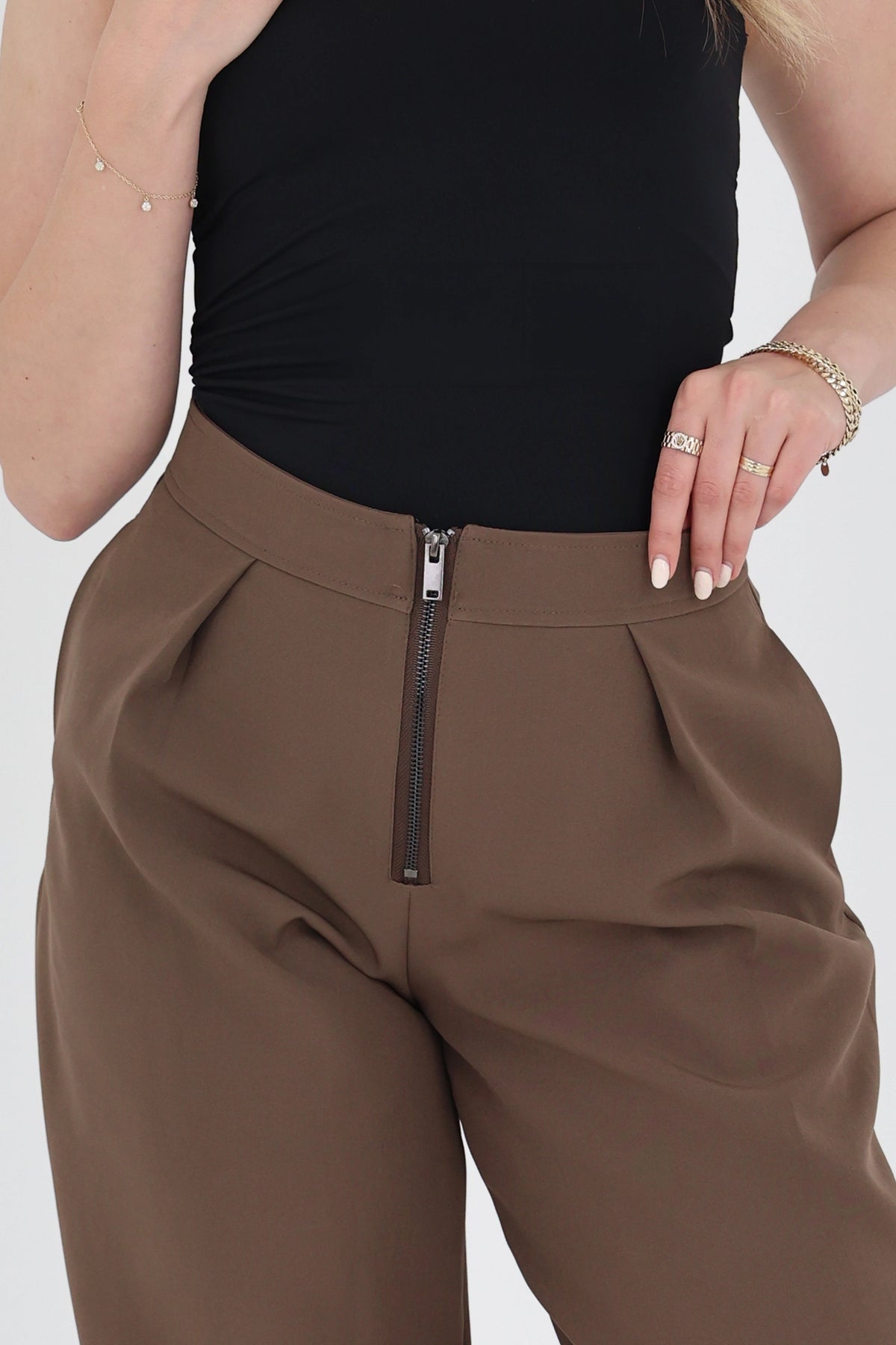Pantallona front zip