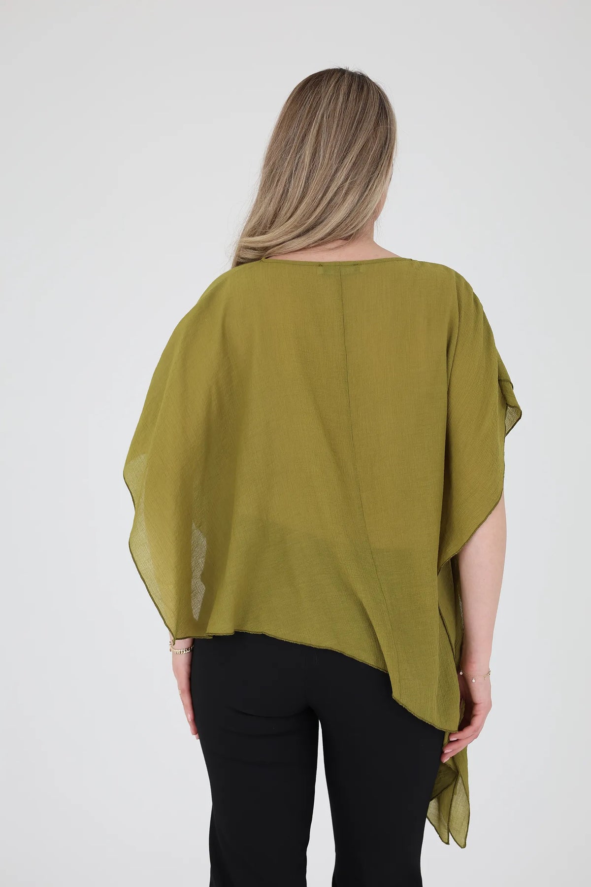 Maice asymmetric chiffon