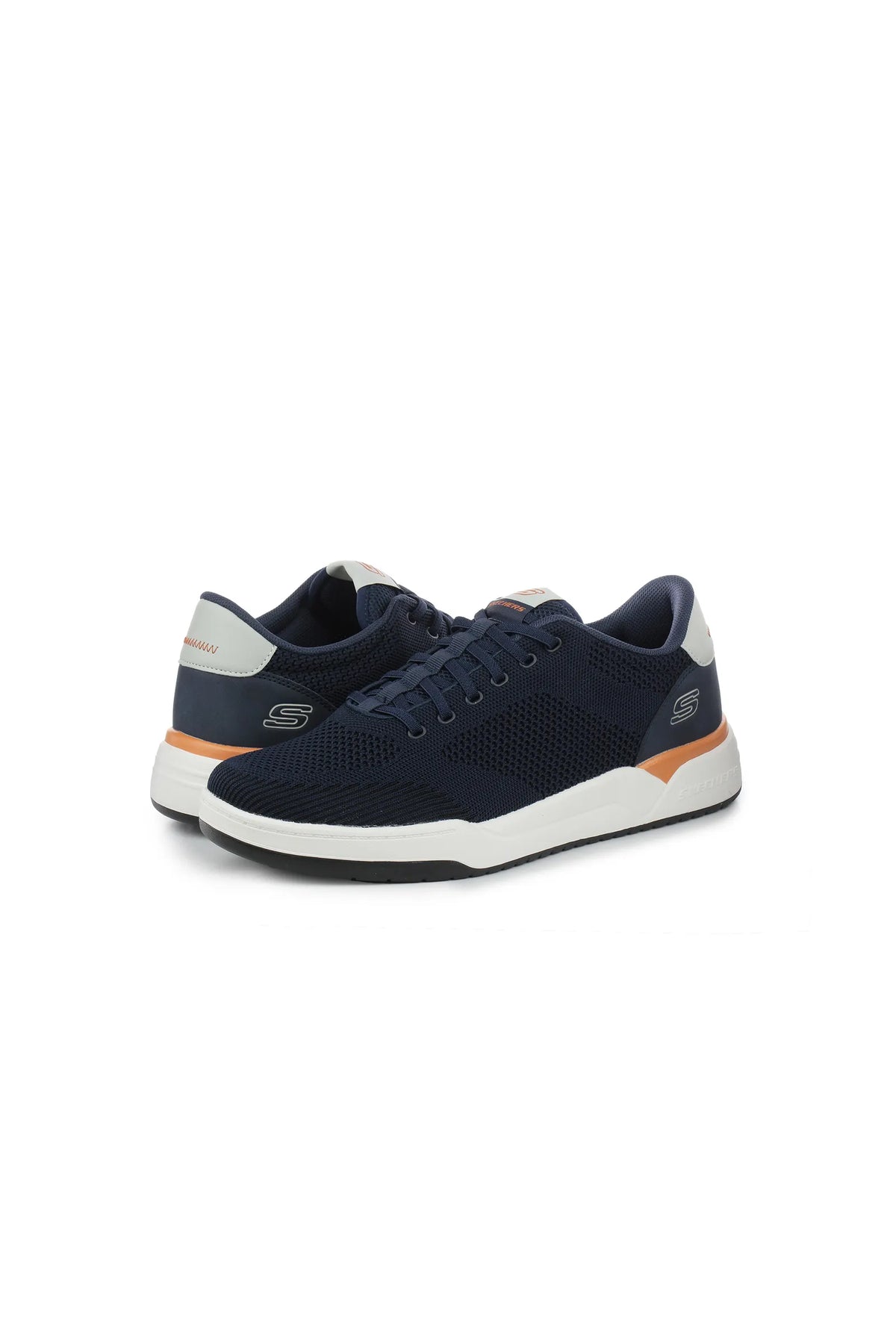 Skechers navy relaxed fit slip on trainers 210793-NVY