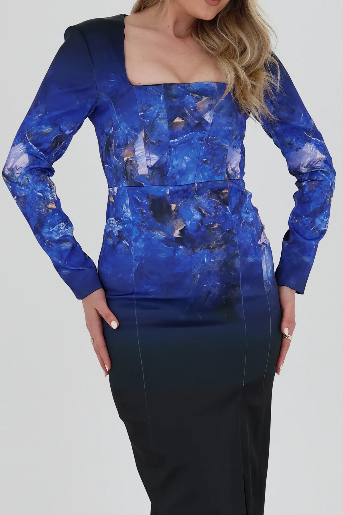 Fustan galaxy print