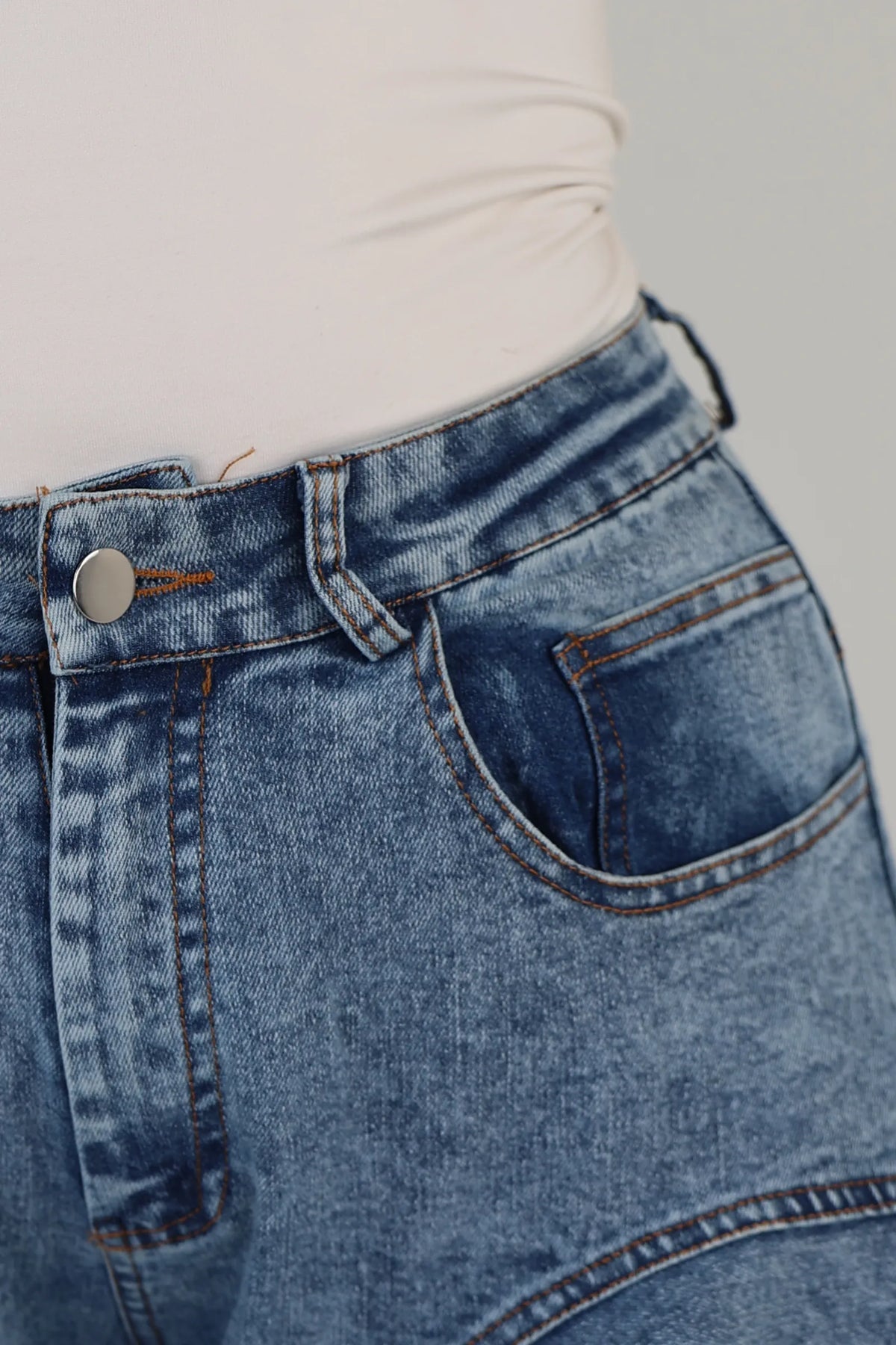 Farmerka asymmetrical denim