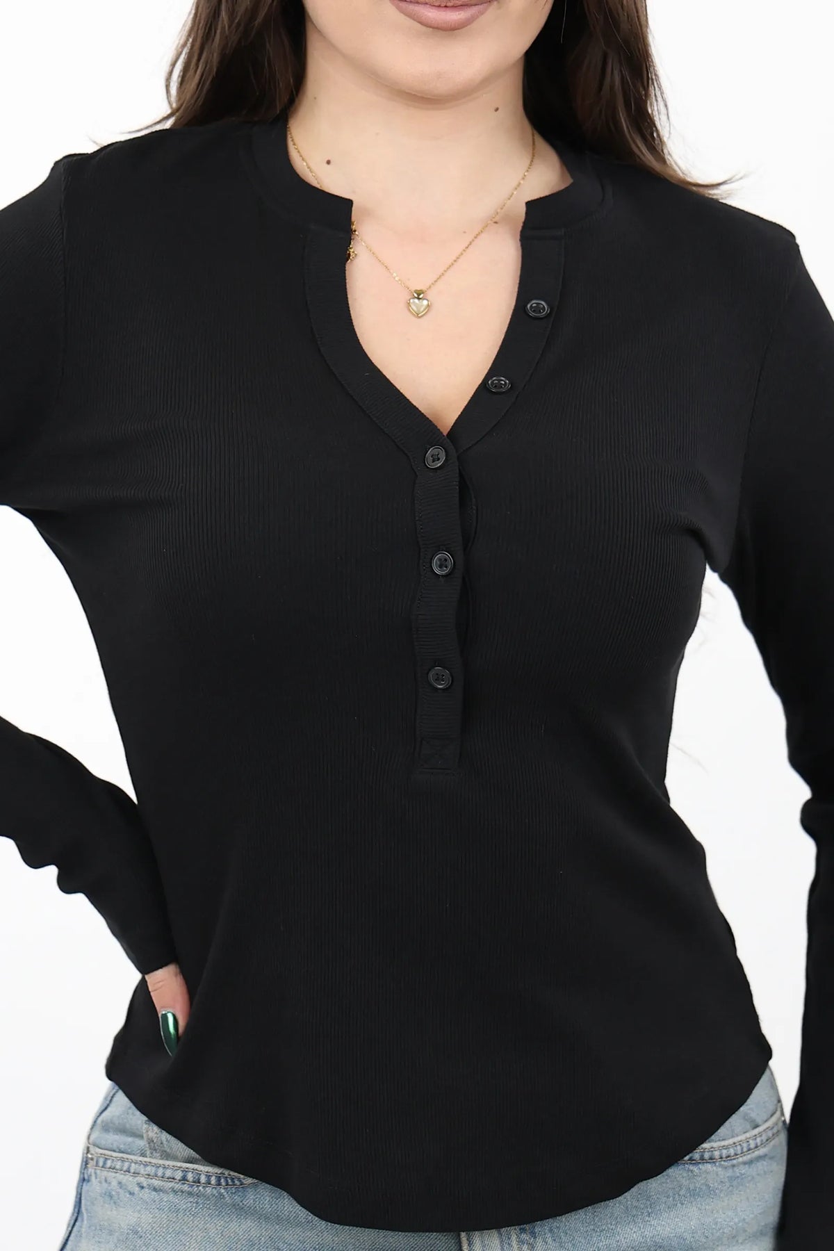 Bluze slim fit henley