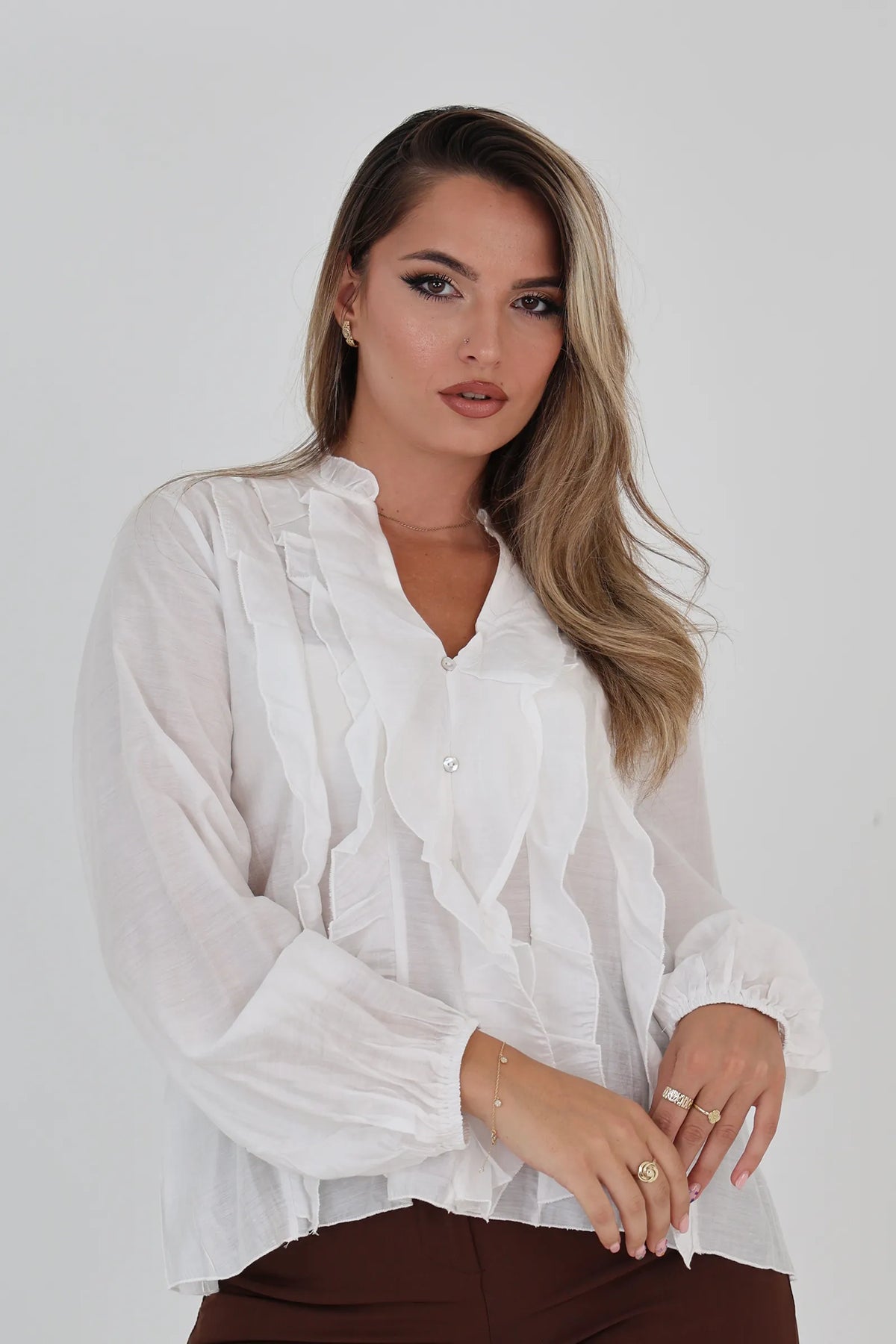 Kemishe dramatic ruffles