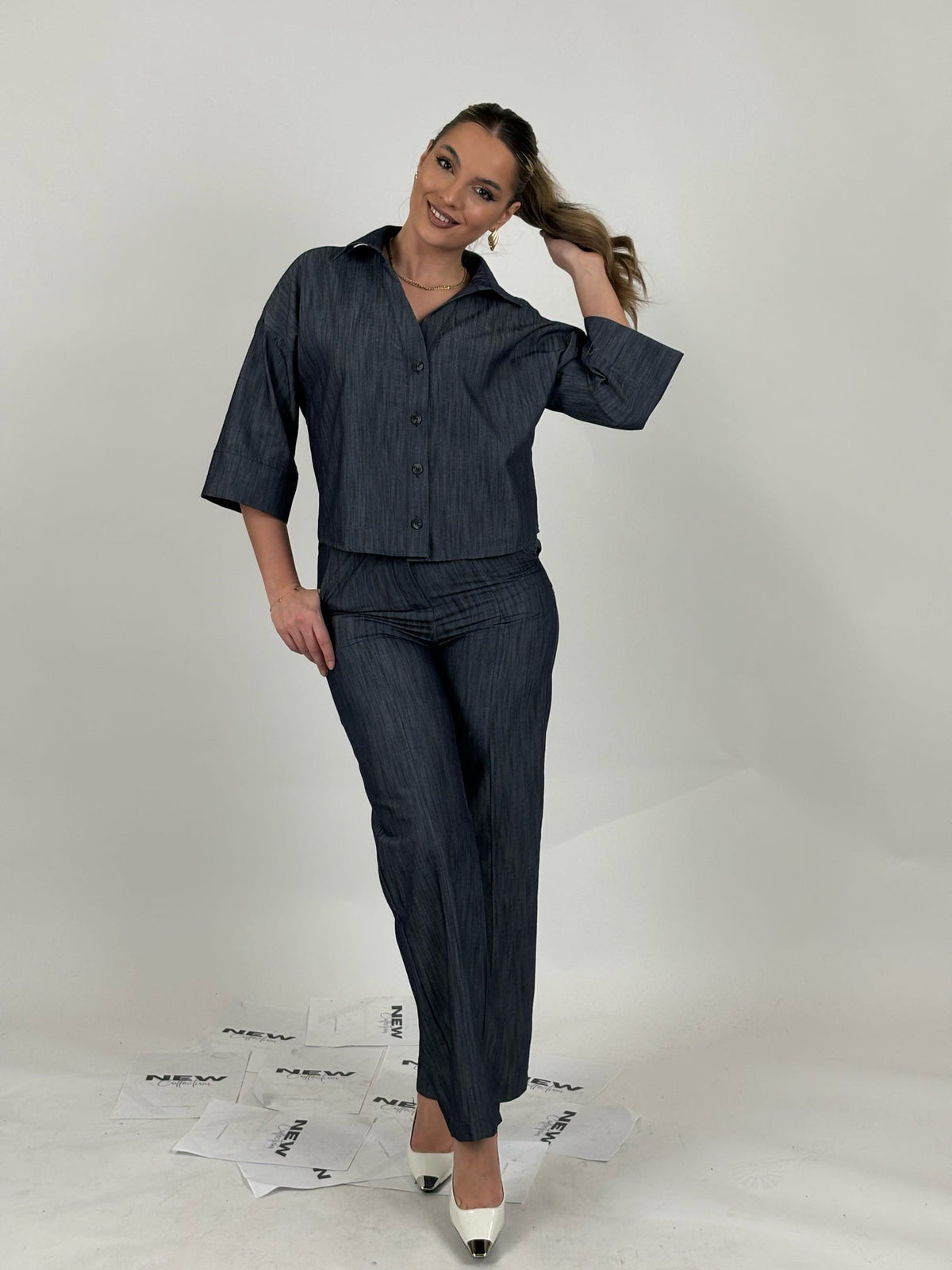Pantallona flowy straight